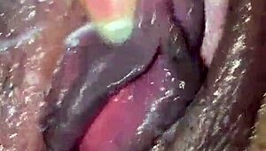 Fat Latina Pleasures Her Pussy With Masturbation