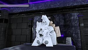 Pounding Hot Furry Roblox Slut With Monster Cock In Rough Bent Over Cowgirl Riding!