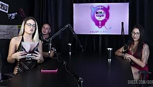 compilados da luciana picchi no bora cast com bruna carlos e matheus caetano - parte 2 watch on sheer red