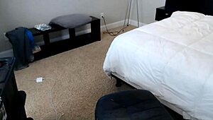 Horny brunette with sexy body Elay Smith gets loud orgasm