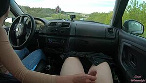 Hey, ever had a wild handjob on a public road?