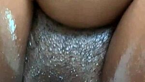 Neighbor and I had passionate quickie in country, his big black cock in missionary.