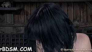 Restrained Slave Sucks Cock In Domination Fucking