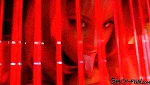 muscular stud banging a hot stripper in classic style