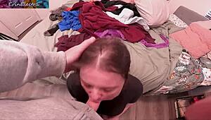 Watch the stepson creampie his stepmom's big ass