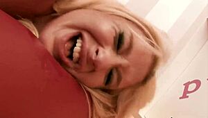 Blonde Pornstar Engages In Intense Anal Sex With Ebony Partner