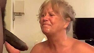 Yo granny, ready for that big black cock facial?