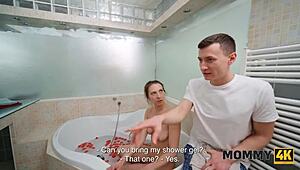 Mommy4K Czech MILF bangs young 18+ dude in bathroom