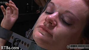 A gal receives a ferocious whipping in this intense scene.