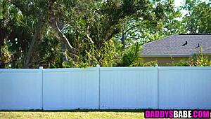 Latina stepdaughters handle their stepdad's boner with skilled hands and mouths.