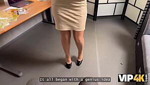 vip4k busty blonde karina king used her big fake boobs to pay her debt off