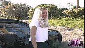 All Natural Blonde Gets Naked At A Local Park