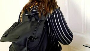 big titted celeste says, 'watch me rub my pussy and deepthroat this cock'