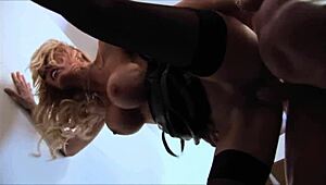 Stacey Saran Loves Bareback Sex With Long Haired Lover In Stockings