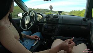 Hey, ever had a wild handjob on a public road?