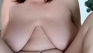 granny mariaolds dances in lilac, teases shaved pussy