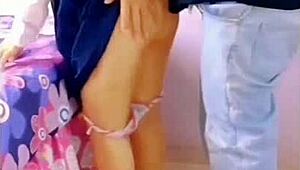 man, i tore a hole in my cute mexican neighbor’s wall and, damn, ended up creampin’ her tight public spot!