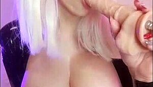 Latex Mistress Octokuro Delivers Detailed Jerk Off Instructions with Dildo and Toys