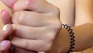 Yo, this 18yo skinny blonde rides me hard after morning blowjob! Pajama POV is wild! 😜