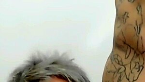 my stepson fills my ass with cum, then i lick it off his big cock