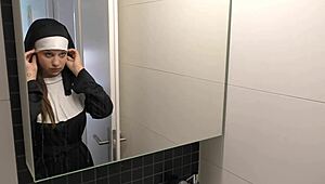 i was so nervous as shy teen nun angelina brill took a massive bbc for creampie