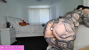 Milf Tests Vibrating Anal Butt Plug in Micro Bikini Haul