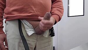 Boldly masturbating in hospital waiting for sexy nurse