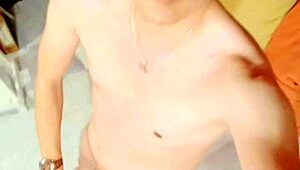 masturbating with my new hat, feels so good on my skinny cock