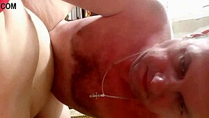 MILF wife gets fucked hard with big tits bouncing