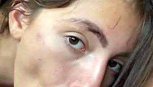 Yo, this 18yo skinny blonde rides me hard after morning blowjob! Pajama POV is wild! 😜