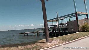 Horny Redhead Feels Intense Desire During Public Party Groping in Bikini