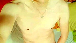 masturbating with my new hat, feels so good on my skinny cock