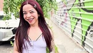 Brenda Kitty feels intense passion riding Torbe's cock. After being caught in the bedroom.