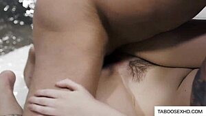 couple fucks in weird plastic bubble with pussy fingering, muff diving, blowjob, and licking