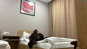 turkish stepmom teases in pantyhose for stepson