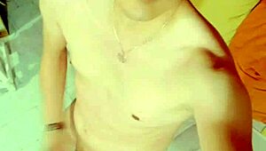 masturbating with my new hat, feels so good on my skinny cock