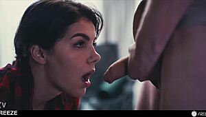 valentina nappi hikes and gets freeze fucked by native guy, all natural italian babe under mind control