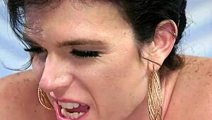 Shemale dominates and anal fucks the bound detective in doggy style!