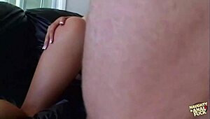 bratty redhead needs anal fingering and cowgirl rides on the couch