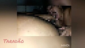 Old whore in lingerie gets milk in her ass