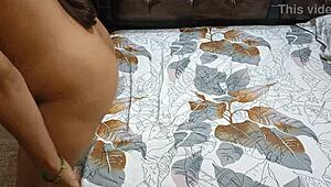 south indian couple hardfucked on bed with anal creampie