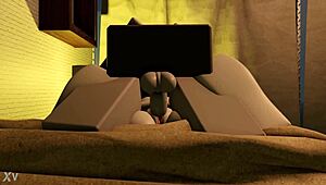 dummy woman rides in cowgirl position, getting creampie and cum dripping from pussy while riding hard and spreading legs.