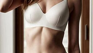 Ai-generated models pose in lingerie and underwear catalog