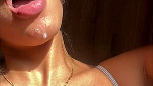 Big booty brunette meets her stepbrother for fun