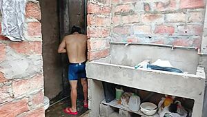 I Finally Got to Suck My Neighbor's Cock in the Slum Shower