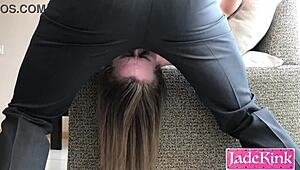 misusing and fucking hot secretary on business trip, rough domination with deepthroat 😈