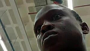 Nigerian girl at West Hills mall indulges in bathroom masturbation 😏