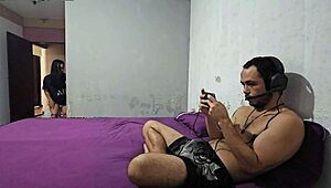 my husband cucks me for game, so i fuck his best friend in front 😏