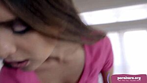 Izzy Lush Licks Balls, Fucks Stepbrother In Anal, Cowgirl, And Doggy