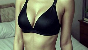 Ai-generated models pose in lingerie and underwear catalog